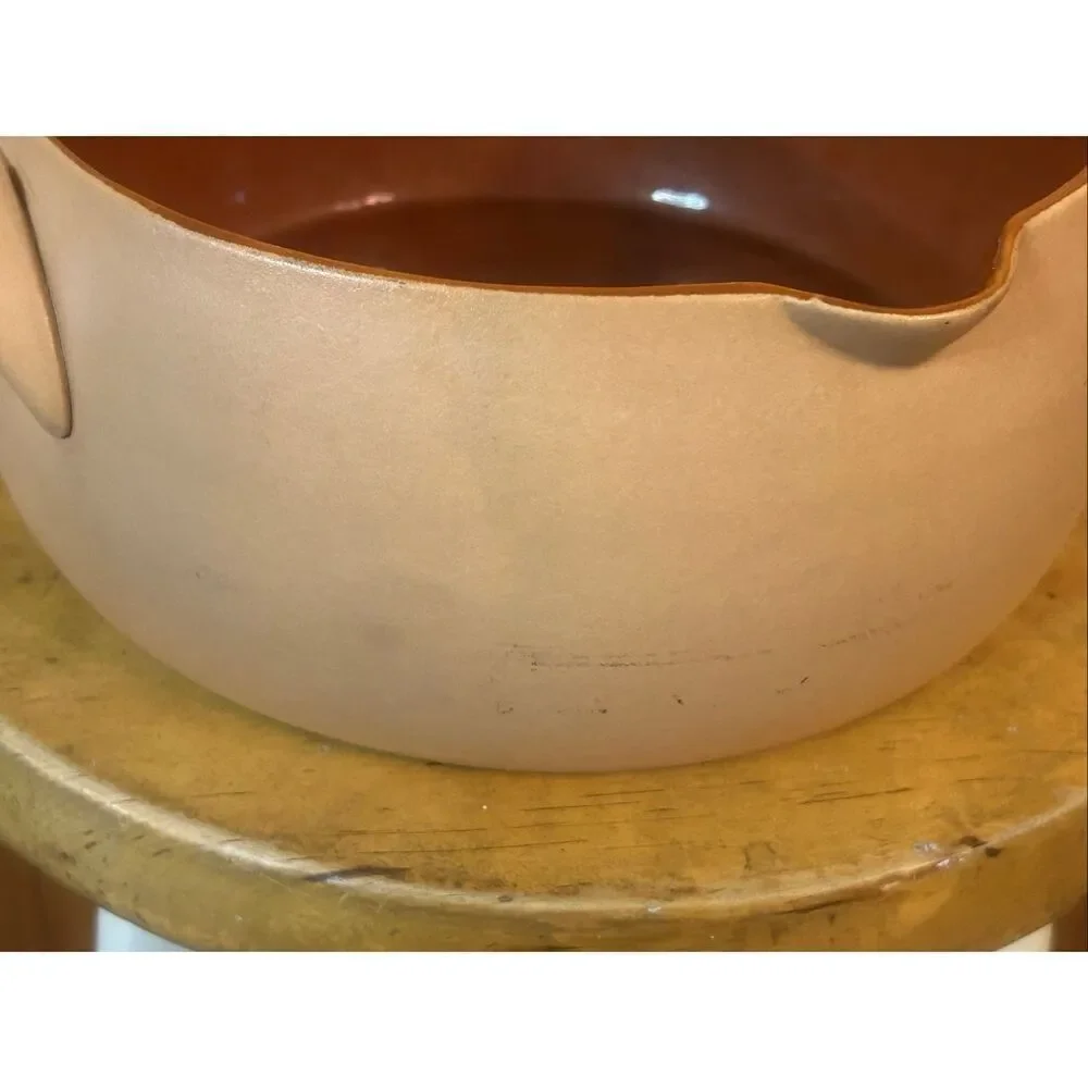 Vtg Red Wing Provincial Large Casserole Dish Handle Lid (5737)